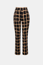 Pantalon à imprimé abstrait en tricot soyeux - Joseph Ribkoff