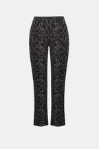 Pantalon droit à enfiler en jacquard abstrait - Joseph Ribkoff