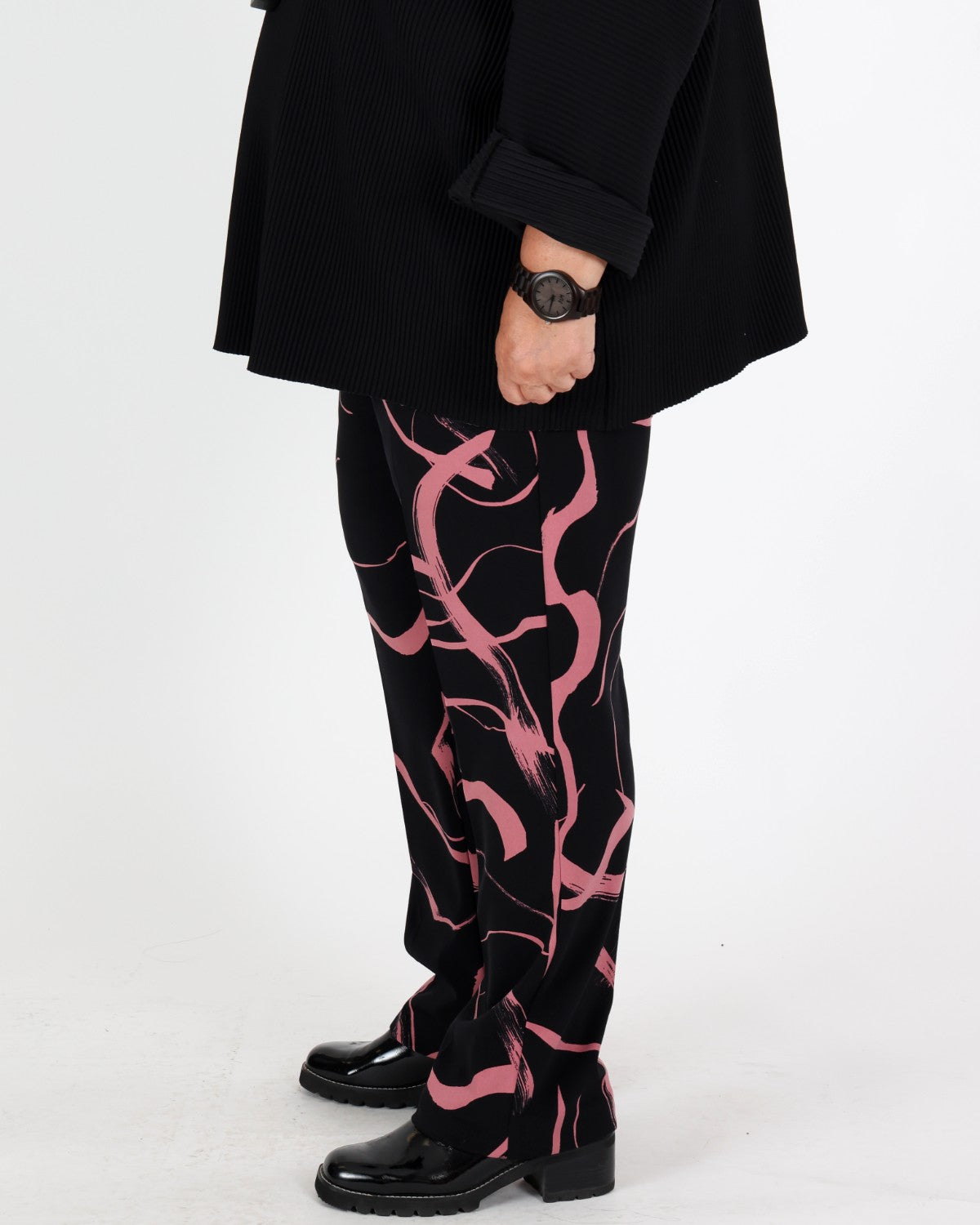 Pantalon droit à imprimé abstrait - Joseph Ribkoff