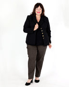 Pantalon droit en jacquard géométrique - Joseph Ribkoff