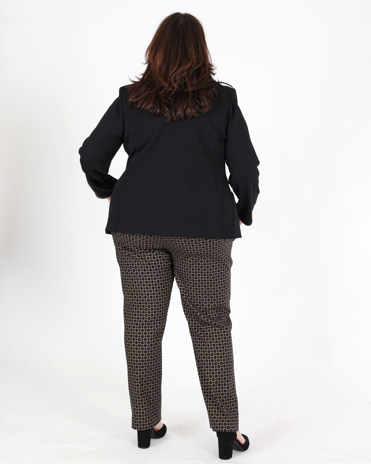 Pantalon droit en jacquard géométrique - Joseph Ribkoff