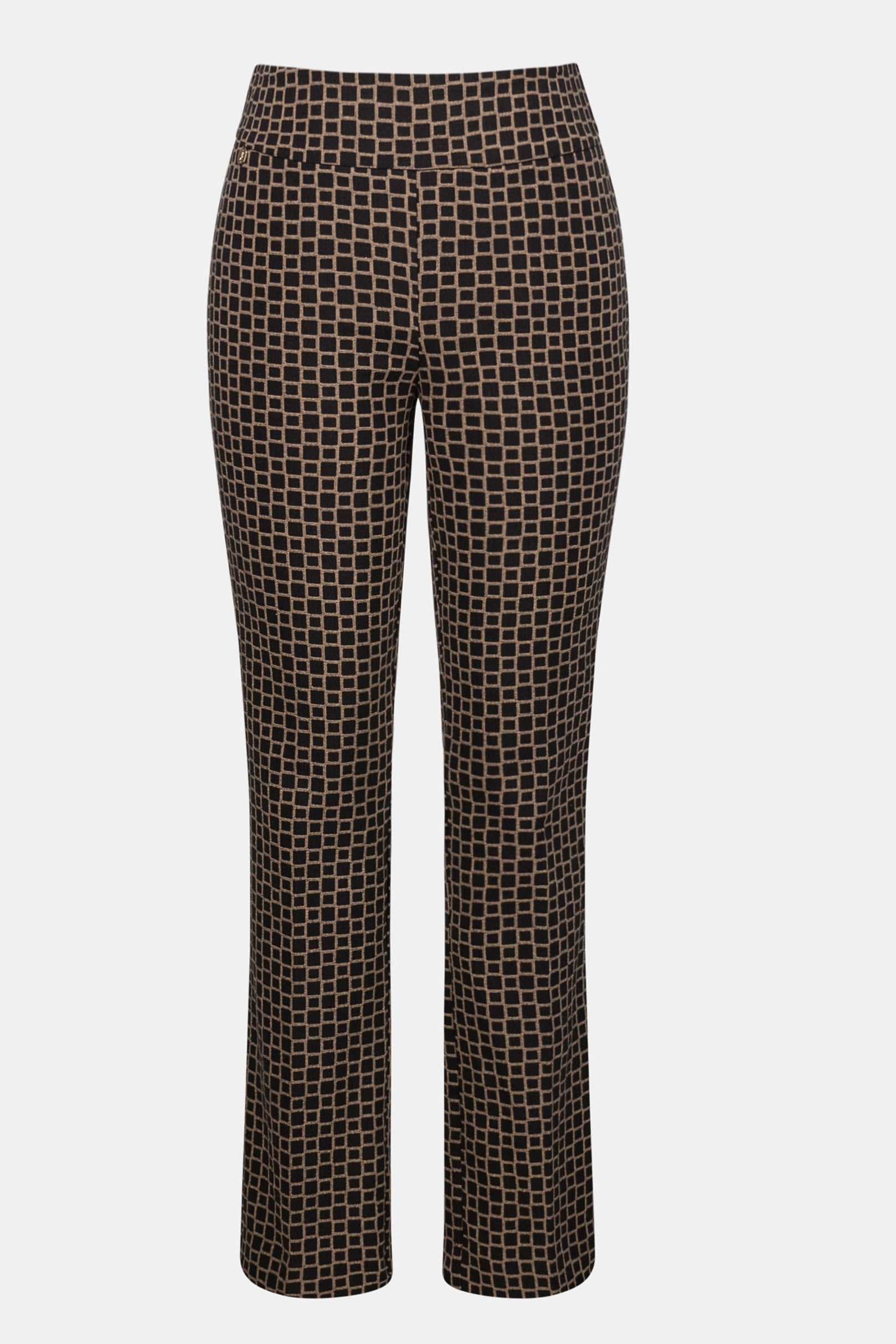 Pantalon droit en jacquard géométrique - Joseph Ribkoff