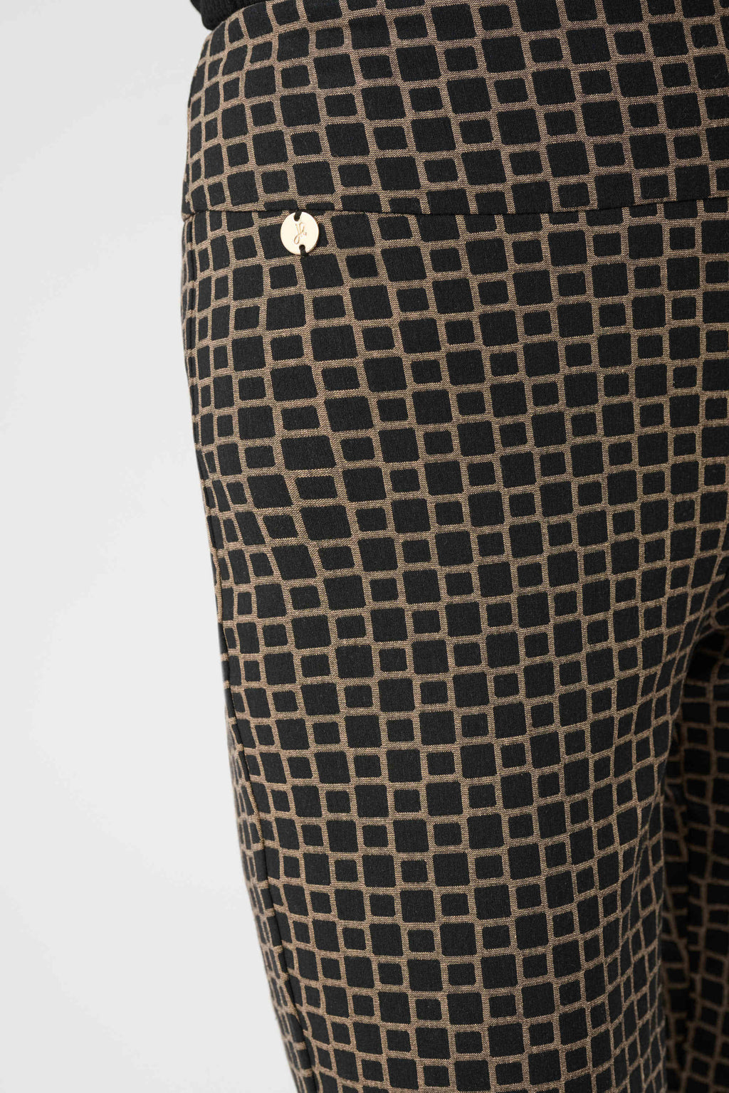 Pantalon droit en jacquard géométrique - Joseph Ribkoff