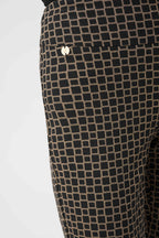 Pantalon droit en jacquard géométrique - Joseph Ribkoff