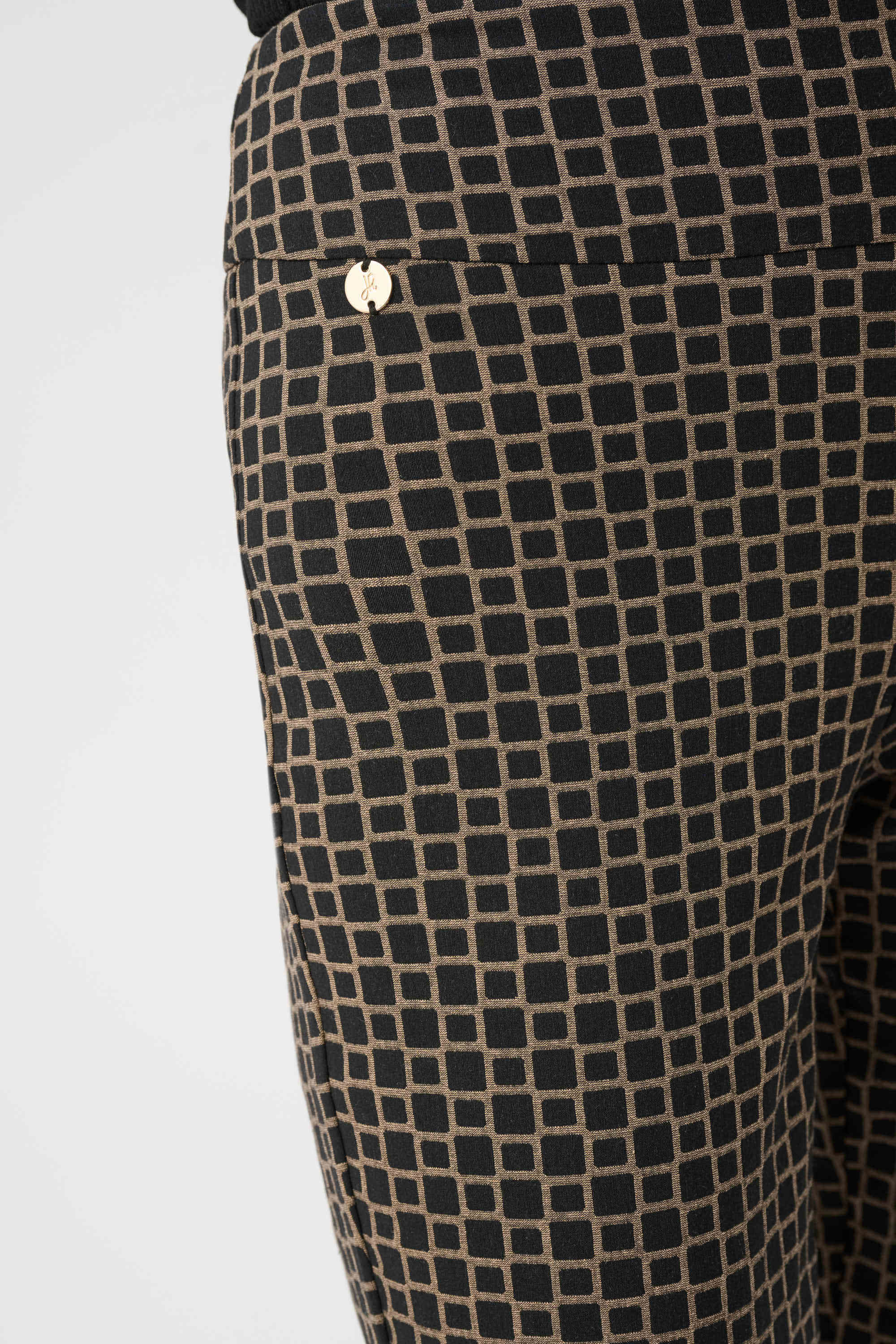 Pantalon droit en jacquard géométrique - Joseph Ribkoff