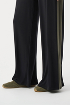 Pantalon en tricot soyeux à blocs de couleurs - Joseph Ribkoff
