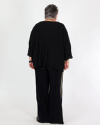 Pantalon en tricot soyeux à blocs de couleurs - Joseph Ribkoff