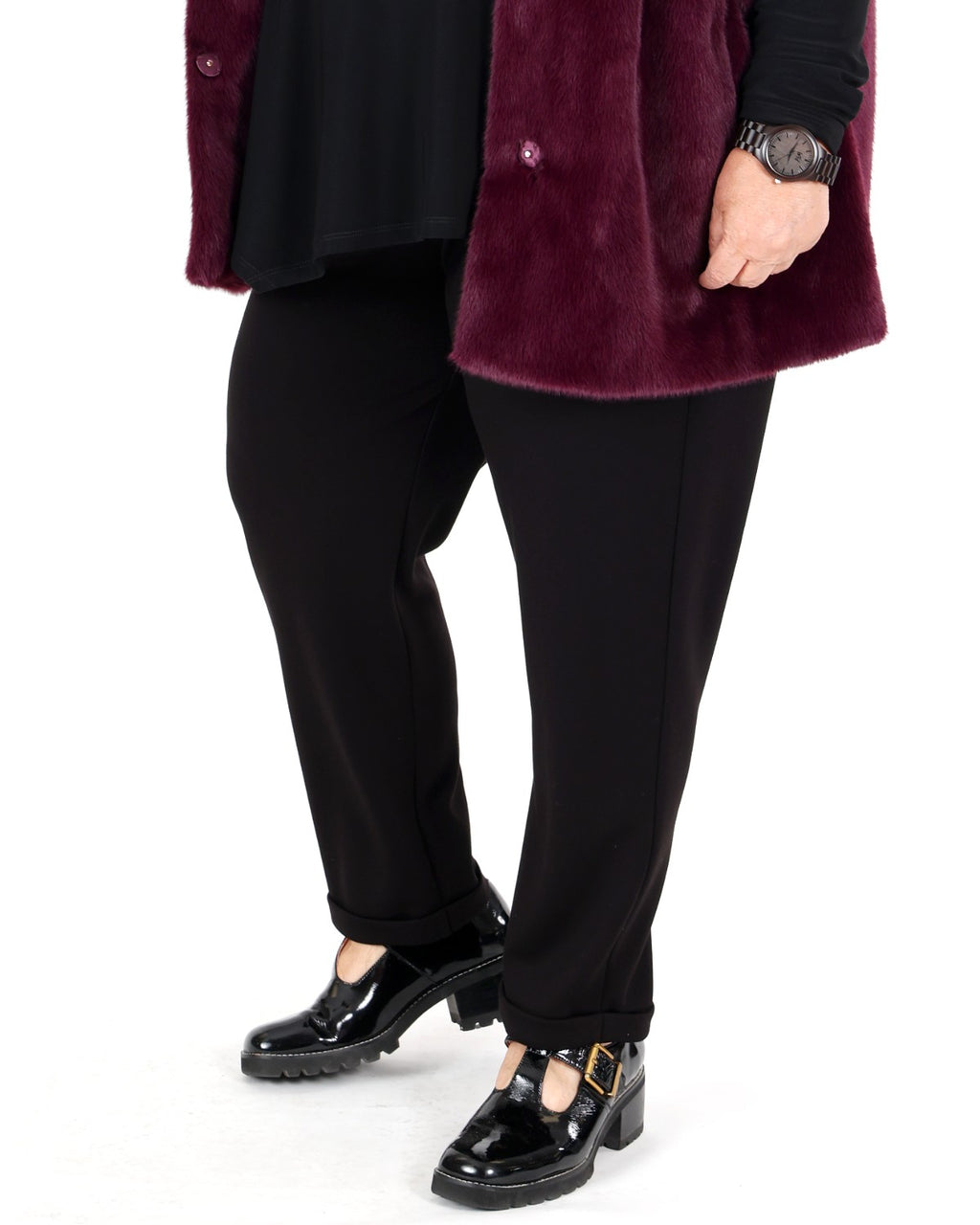 Pantalon jogger en jersey scuba à cordon - Joseph Ribkoff