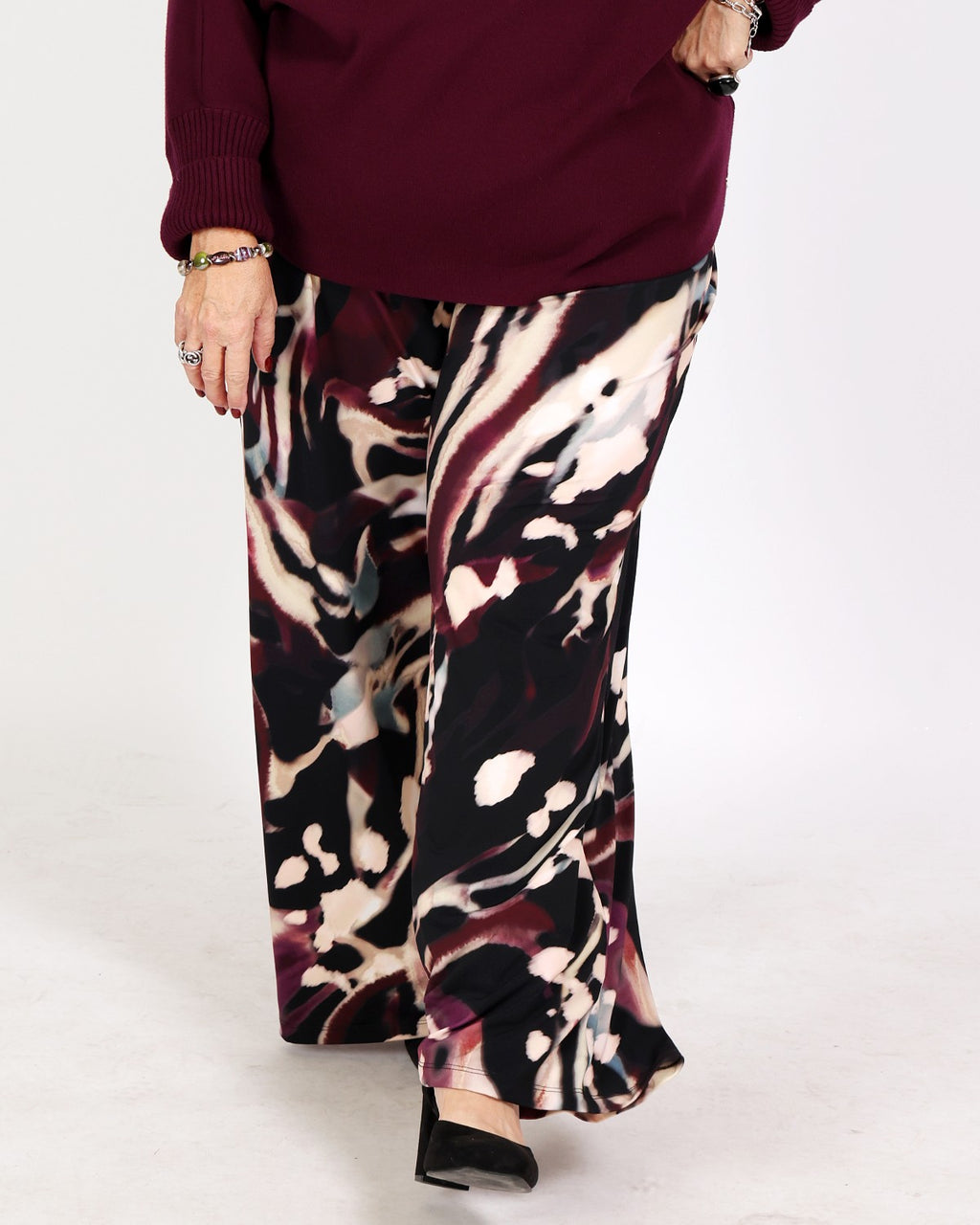 Pantalon large à imprimé abstrait - Joseph Ribkoff
