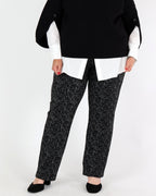 Pantalon droit à enfiler en jacquard abstrait - Joseph Ribkoff