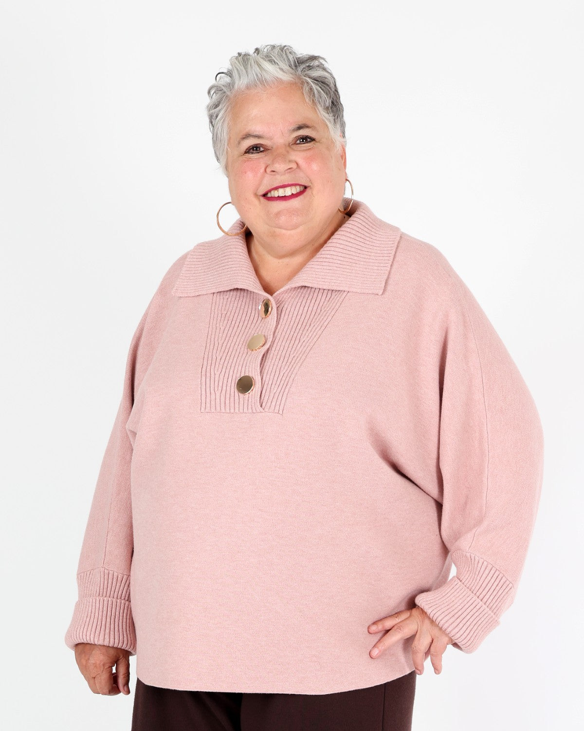 Brushed viscose-nylon blend shawl-collar knit - Joseph Ribkoff