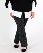 Pantalon droit à enfiler en jacquard abstrait - Joseph Ribkoff