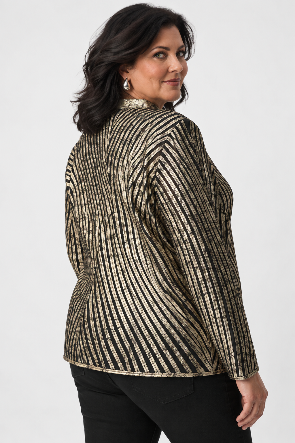 Veste ajustée en soutache métallique - Joseph Ribkoff